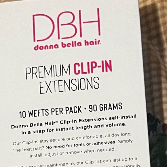 New in the  box Donna Bella clip in extensions 14” ash blonde new in the  box - Picture 1 of 2